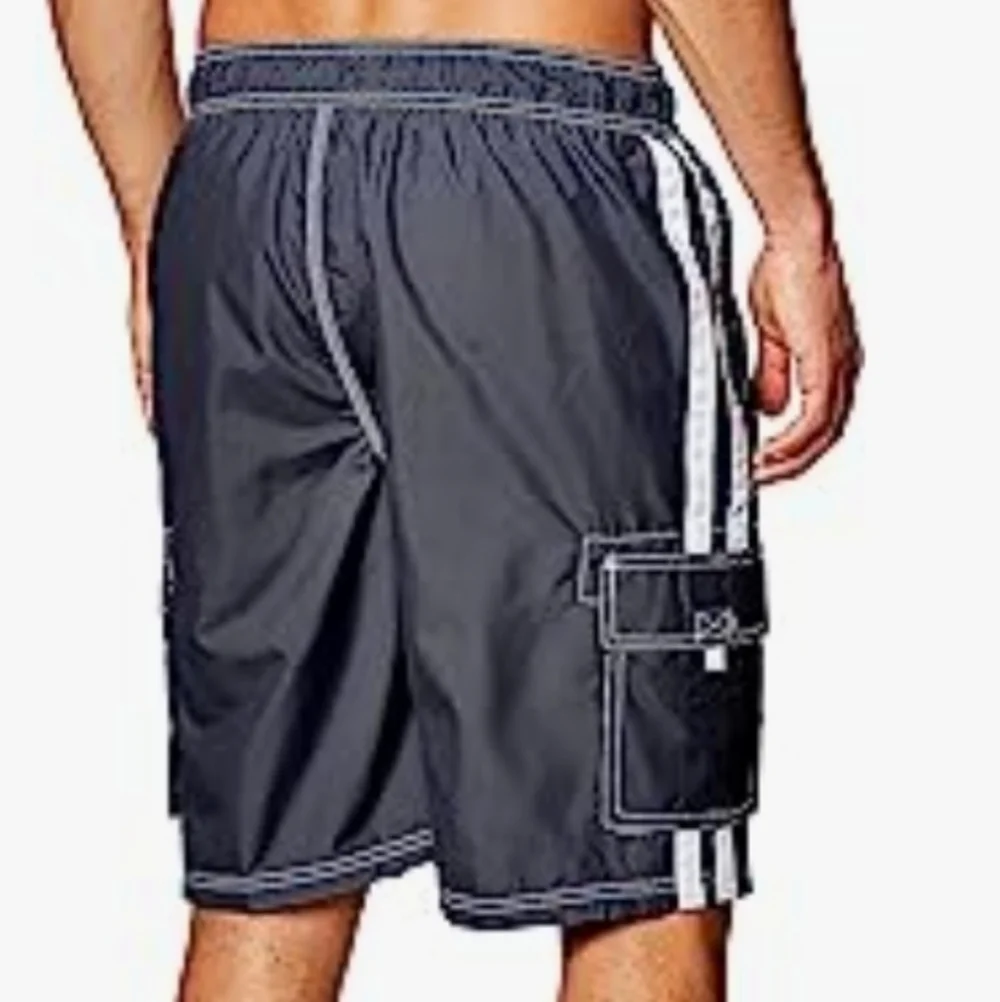 Kanu Surf Men's Barracuda Swim Trunks in Charcoal Size XXL